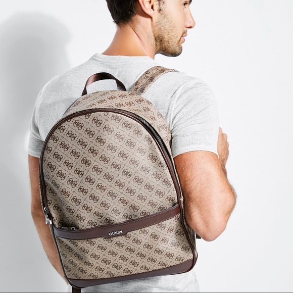 Guess Kevin Logo-Print Backpack - Picture 7 of 9